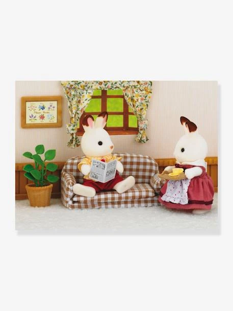 5013 - Papa Lapin Chocolat Avec Salon SYLVANIAN FAMILIES Beige - Sylvanian 8 5013 - Papa Lapin Chocolat Avec Salon SYLVANIAN FAMILIES Beige - Sylvanian – Image 6