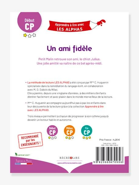 Apprendre à Lire Avec Les Alphas - Un Ami Fidèle RÉCRÉALIRE Violet - Recrealire 5 Apprendre à Lire Avec Les Alphas - Un Ami Fidèle RÉCRÉALIRE Violet - Recrealire – Image 3