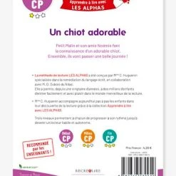 Apprendre à Lire Avec Les Alphas - Un Chien Adorable RÉCRÉALIRE Violet - Recrealire -Kapla shop apprendre a lire avec les alphas un chien adorable recrealire 2
