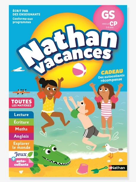 Cahier De Vacances 2022 De La GS Vers Le CP - Maternelle 5/6 Ans - NATHAN Bleu - Nathan 3 Cahier De Vacances 2022 De La GS Vers Le CP - Maternelle 5/6 Ans - NATHAN Bleu - Nathan
