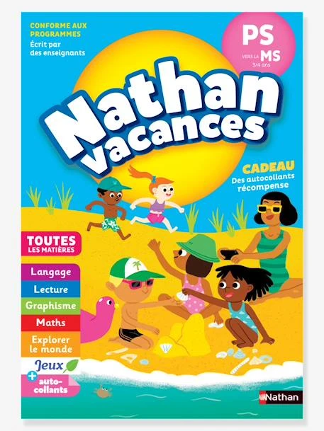 Cahier De Vacances 2022 De La PS Vers La MS - Maternelle 3/4 Ans - NATHAN Bleu - Nathan 3 Cahier De Vacances 2022 De La PS Vers La MS - Maternelle 3/4 Ans - NATHAN Bleu - Nathan