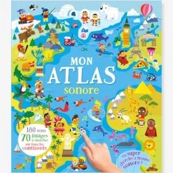 Cherche Et Trouve - Mon Atlas Sonore - 180 Sons - 1-2-3 SOLEIL Blanc - Auzou