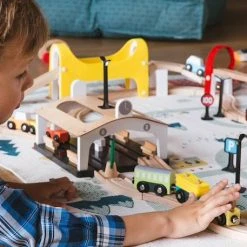 Circuit De Train 66 Pièces En Bois FSC® Multicolore - Vertbaudet -Kapla shop circuit de train 66 pieces en bois fsc 2