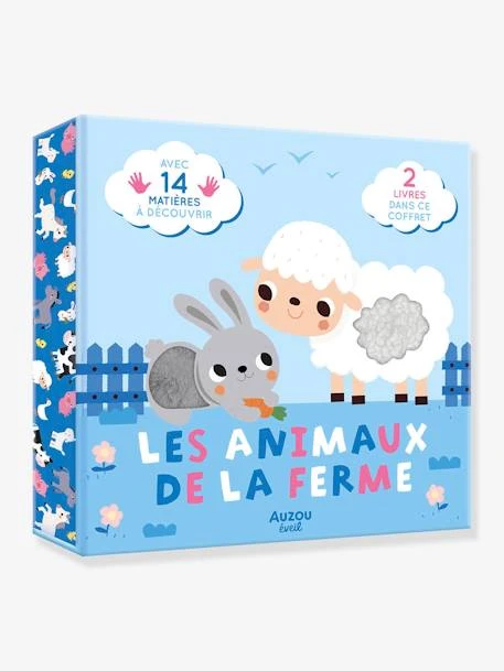Coffret à Toucher - Les Animaux De La Ferme - AUZOU Bleu - Auzou 3 Coffret à Toucher - Les Animaux De La Ferme - AUZOU Bleu - Auzou