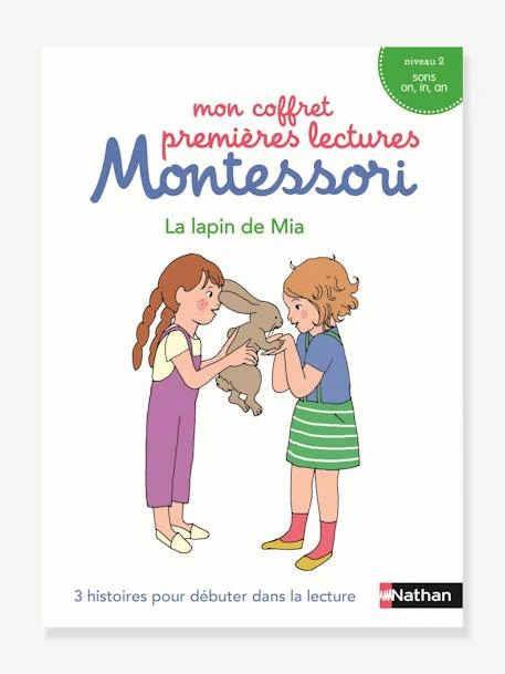 Coffret éducatif Premières Lectures Montessori NATHAN - Le Lapin De Mia, Niveau 2 Blanc - Nathan 3 Coffret éducatif Premières Lectures Montessori NATHAN - Le Lapin De Mia, Niveau 2 Blanc - Nathan