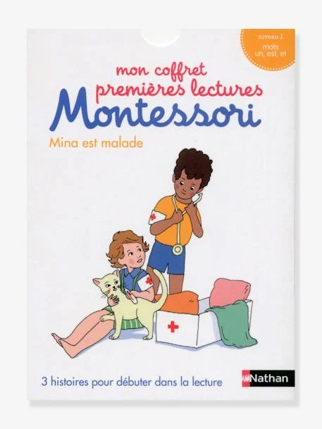 Coffret éducatif Premières Lectures Montessori NATHAN - Mina Est Malade, Niveau 1 Blanc - Nathan 3 Coffret éducatif Premières Lectures Montessori NATHAN - Mina Est Malade, Niveau 1 Blanc - Nathan