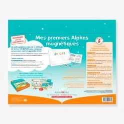 Coffret Mes Premiers Alphas Magnétiques - RÉCRÉALIRE Bleu Et Orange - Recrealire -Kapla shop coffret mes premiers alphas magnetiques recrealire 2