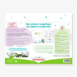 Coffret Mon Ardoise Magnétique Des Alphas Transformés - RÉCRÉALIRE Blanc Et Vert - Recrealire -Kapla shop coffret mon ardoise magnetique des alphas transformes recrealire 3