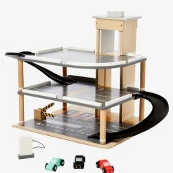 Garage En Bois 3 Niveaux En Bois FSC® Multicolore - Vertbaudet -Kapla shop garage en bois 3 niveaux en bois fsc 4