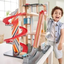 Garage Looping - HAPE Rouge - Hape 12 Garage Looping - HAPE Rouge - Hape -Kapla shop garage looping hape 4