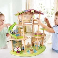 Grande Maison Des Pandas - HAPE Vert - Hape 9 Grande Maison Des Pandas - HAPE Vert - Hape -Kapla shop grande maison des pandas hape 1