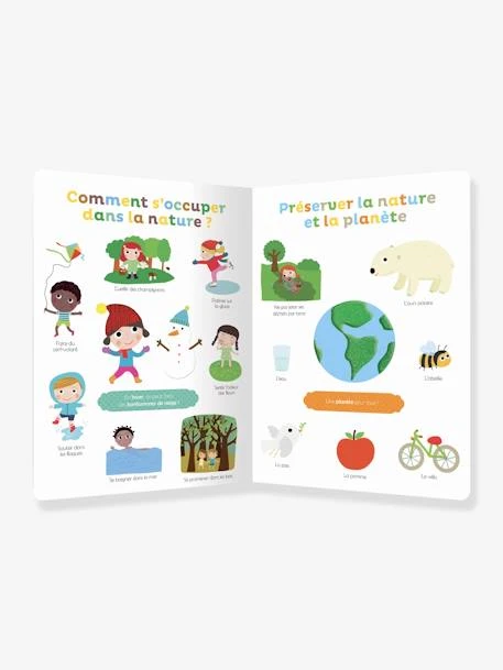 Imagier Ma Nature à Découvrir Et à Toucher AUZOU Blanc - Auzou 5 Imagier Ma Nature à Découvrir Et à Toucher AUZOU Blanc - Auzou – Image 3