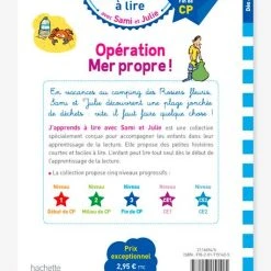 J'apprends à Lire Avec Sami Et Julie CP Niveau 3 - Opération Mer Propre ! - HACHETTE ÉDUCATION Blanc - Hachette 6 J'apprends à Lire Avec Sami Et Julie CP Niveau 3 - Opération Mer Propre ! - HACHETTE ÉDUCATION Blanc - Hachette -Kapla shop japprends a lire avec sami et julie cp niveau 3 operation mer propre hachette education 1