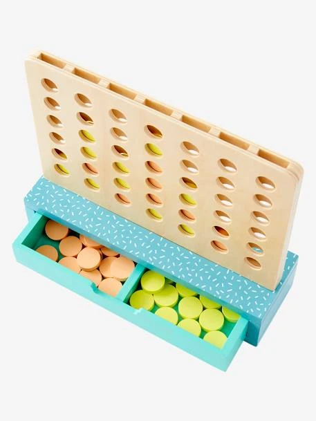 Jeu 4 En Ligne ! En Bois FSC® Multicolore - Vertbaudet 4 Jeu 4 En Ligne ! En Bois FSC® Multicolore - Vertbaudet – Image 2