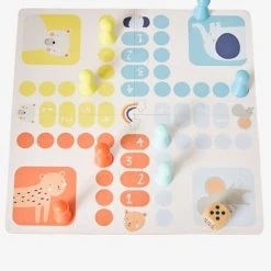 Jeu De L'oie Et Petits Chevaux FSC® Multicolore - Vertbaudet -Kapla shop jeu de loie et petits chevaux fsc 4