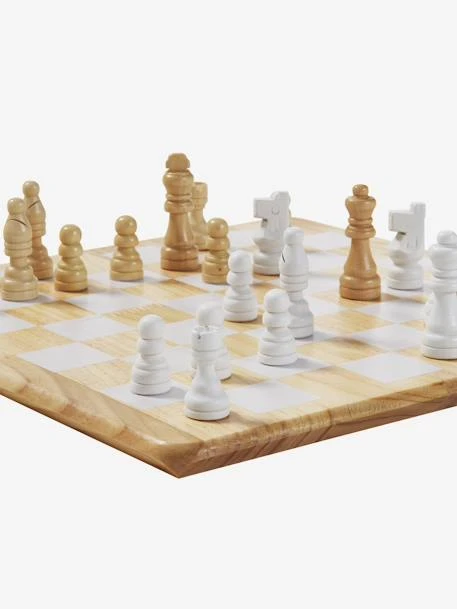 Jeu D'échecs En Bois FSC® Beige - Vertbaudet 6 Jeu D'échecs En Bois FSC® Beige - Vertbaudet – Image 4