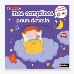 Kididoc - Mes Premières Comptines Pour Dormir - Livre Sonore Et Animé - NATHAN Multicolore - Nathan