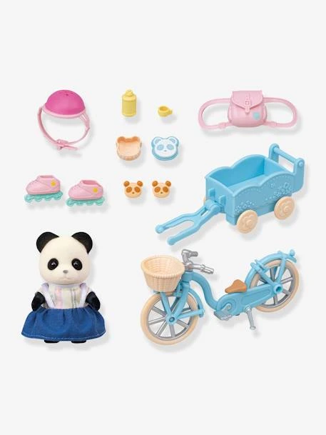 La Fille Panda, Son Vélo Et Sa Remorque - SYLVANIAN FAMILIES Blanc - Sylvanian 4 La Fille Panda, Son Vélo Et Sa Remorque - SYLVANIAN FAMILIES Blanc - Sylvanian – Image 2