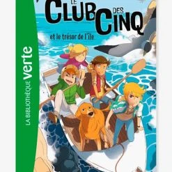 Le Club Des 5 Et Le Trésor De L'île - Tome 01 - HACHETTE Blanc - Hachette