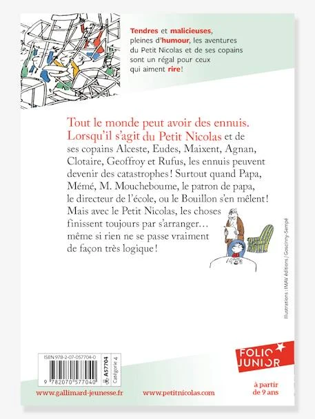 Le Petit Nicolas A Des Ennuis - GALLIMARD JEUNESSE Blanc - Gallimard 4 Le Petit Nicolas A Des Ennuis - GALLIMARD JEUNESSE Blanc - Gallimard – Image 2