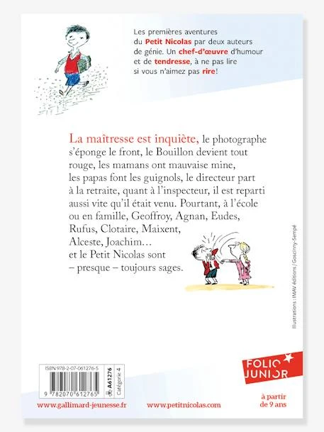 Le Petit Nicolas - GALLIMARD JEUNESSE Blanc - Gallimard 4 Le Petit Nicolas - GALLIMARD JEUNESSE Blanc - Gallimard – Image 2