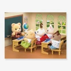 L'école De La Forêt SYLVANIAN FAMILIES Marron Clair Uni Avec Decor - Sylvanian 13 L'école De La Forêt SYLVANIAN FAMILIES Marron Clair Uni Avec Decor - Sylvanian -Kapla shop lecole de la foret sylvanian families 5