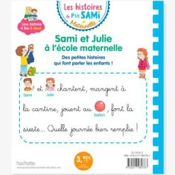 Les Histoires De P'tit Sami Maternelle (3-5 Ans) : Sami Et Julie à L'école Maternelle - HACHETTE ÉDUCATION Blanc - Hachette -Kapla shop les histoires de ptit sami maternelle 3 5 ans sami et julie a lecole maternelle hachette education 1