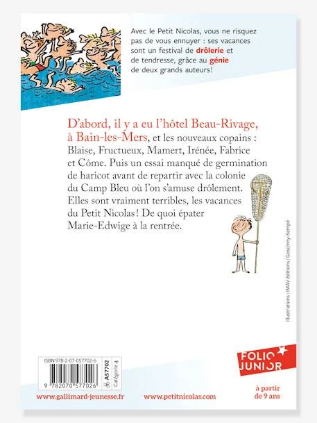 Les Vacances Du Petit Nicolas - GALLIMARD JEUNESSE Blanc - Gallimard 4 Les Vacances Du Petit Nicolas - GALLIMARD JEUNESSE Blanc - Gallimard – Image 2