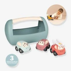 Little Smoby Set De 3 Véhicules - SMOBY Vert - Smoby -Kapla shop little smoby set de 3 vehicules smoby 1