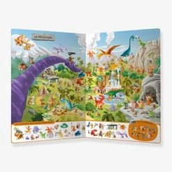 Livre D'activités Cherche Et Trouve Du Loup - A Travers Le Temps - AUZOU Blanc - Auzou -Kapla shop livre dactivites cherche et trouve du loup a travers le temps auzou 3