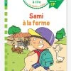 Livre éducatif J’apprends à Lire Avec Sami Et Julie - Sami à La Ferme, Niveau 2 HACHETTE EDUCATION Blanc - Hachette -Kapla shop livre educatif japprends a lire avec sami et julie sami a la ferme niveau 2 hachette education