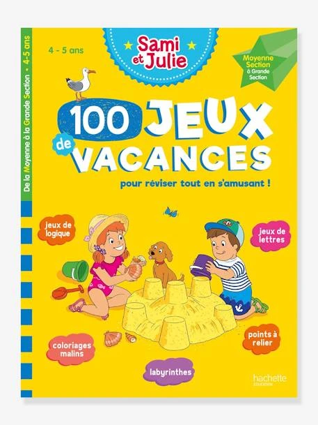 Livre éducatif Sami Et Julie - 100 Jeux De Vacances De La Moyenne à La Grande Section - Cahier De Vacances 2021 - HACHETTE ÉDUCATION Blanc - Hachette 3 Livre éducatif Sami Et Julie - 100 Jeux De Vacances De La Moyenne à La Grande Section - Cahier De Vacances 2021 - HACHETTE ÉDUCATION Blanc - Hachette