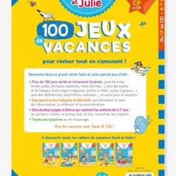 Livre éducatif Sami Et Julie - 100 Jeux De Vacances Du CP Au CE1 - Cahier De Vacances 2021 - HACHETTE ÉDUCATION Blanc - Hachette -Kapla shop livre educatif sami et julie 100 jeux de vacances du cp au ce1 cahier de vacances 2021 hachette education 3