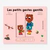 Livre - Les Minousses - Les Petits Gestes Gentils - ÉDITIONS MILAN Blanc - Hachette -Kapla shop livre les minousses les petits gestes gentils editions milan