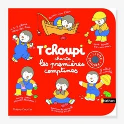 Livre Musical T’choupi Chante Les Premières Comptines NATHAN Rouge - Nathan