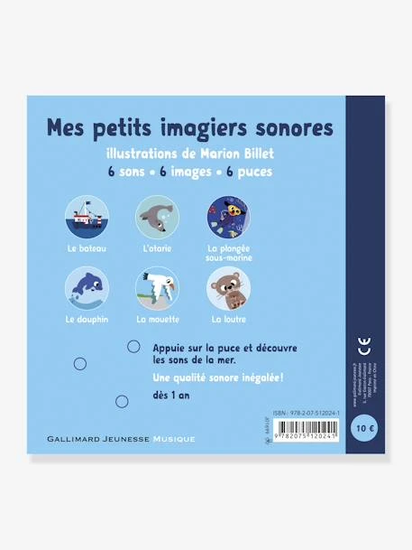 Livre Sonore La Mer GALLIMARD JEUNESSE Bleu - Gallimard 4 Livre Sonore La Mer GALLIMARD JEUNESSE Bleu - Gallimard – Image 2