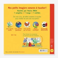 Livre Sonore - Mes Comptines à Toucher - GALLIMARD JEUNESSE Bleu - Gallimard -Kapla shop livre sonore mes comptines a toucher gallimard jeunesse 1