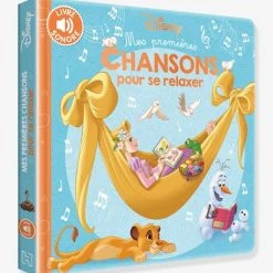 Livre Sonore Mes Premières Chansons Disney® Pour Se Relaxer HACHETTE JEUNESSE Bleu - Disney
