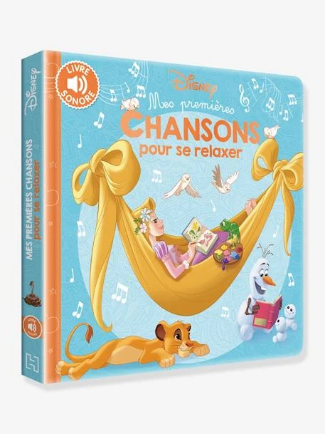 Livre Sonore Mes Premières Chansons Disney® Pour Se Relaxer HACHETTE JEUNESSE Bleu - Disney 3 Livre Sonore Mes Premières Chansons Disney® Pour Se Relaxer HACHETTE JEUNESSE Bleu - Disney