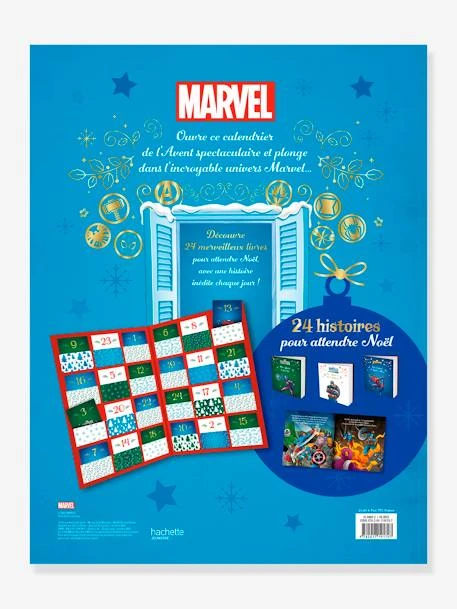 MARVEL - Calendrier De L'Avent - 24 Histoires Pour Attendre Noël - HACHETTE DISNEY Bleu - Hachette 5 MARVEL - Calendrier De L'Avent - 24 Histoires Pour Attendre Noël - HACHETTE DISNEY Bleu - Hachette – Image 3