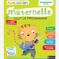 Mon Cahier Maternelle - Grande Section - 5/6 Ans - NATHAN Vert - Nathan