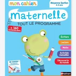 Mon Cahier Maternelle - Moyenne Section - 4/5 Ans - NATHAN Bleu - Nathan