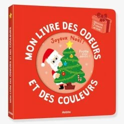Mon Livre Des Odeurs Et Des Couleurs - Joyeux Noël ! - AUZOU Rouge - Auzou