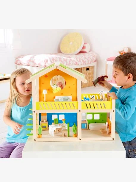 Petite Maison Joyeuse En Bois HAPE Multicolore - Hape 4 Petite Maison Joyeuse En Bois HAPE Multicolore - Hape – Image 2