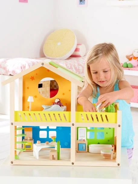Petite Maison Joyeuse En Bois HAPE Multicolore - Hape 5 Petite Maison Joyeuse En Bois HAPE Multicolore - Hape – Image 3