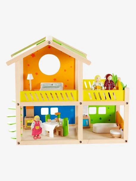 Petite Maison Joyeuse En Bois HAPE Multicolore - Hape 3 Petite Maison Joyeuse En Bois HAPE Multicolore - Hape