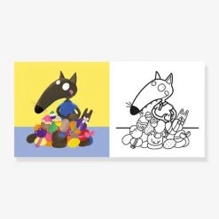 P'tit Loup - Cahier De Coloriages Pâques - AUZOU Blanc - Auzou -Kapla shop ptit loup cahier de coloriages paques auzou 1