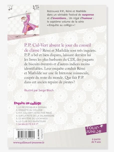 Sa Majesté P. P. 1er - Enquête Au Collège - T7 - GALLIMARD JEUNESSE Violet - Gallimard 4 Sa Majesté P. P. 1er - Enquête Au Collège - T7 - GALLIMARD JEUNESSE Violet - Gallimard – Image 2